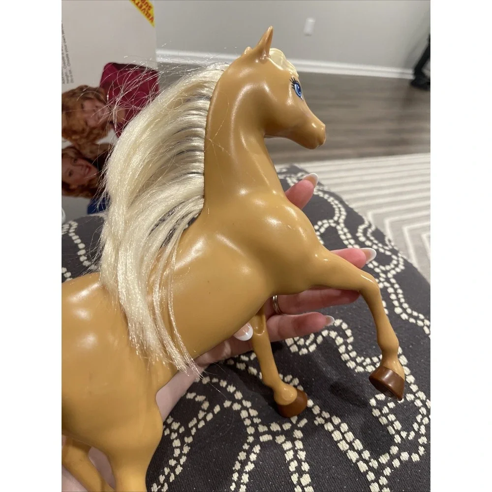 Mattel Barbie Light Brown Plastic Horse 9.75